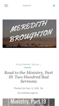 Mobile Screenshot of meredithbroughton.com