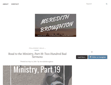 Tablet Screenshot of meredithbroughton.com